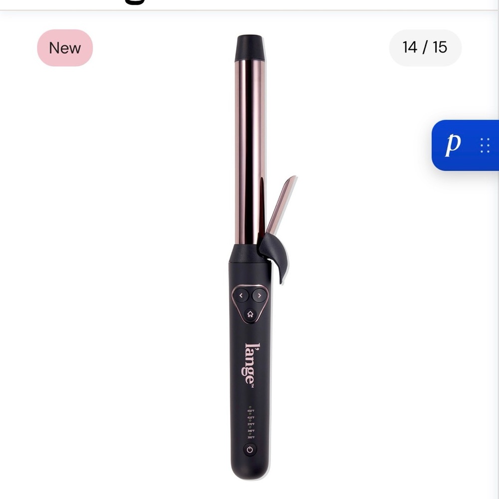 Lange Black and Rose Gold Curling Wand Le Pirouette 25mm Sold Out on line